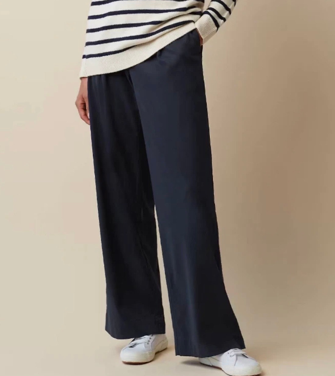 J. Jill Women’s 8 Pants Wide Leg Brushed Twill Trouser Front Pleated Stretch